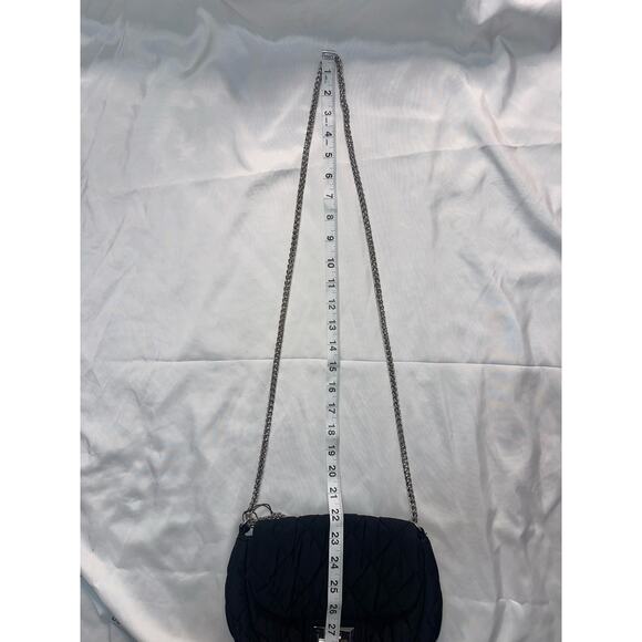 BCBGENERATION Black Quilted Chain Shoulder Strap Women's Handbag Bag - Picture 4 of 12